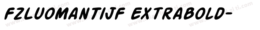 FZLuoManTiJF ExtraBold字体转换